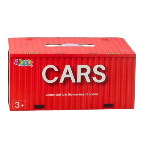 Zestaw Autka Z Napędem Pull-Back W Kontenerze 48 szt. LEAN Toys