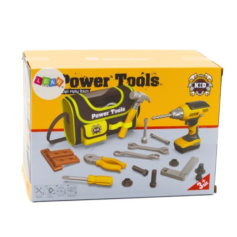 Zestaw Majsterkowicza Narzędzia Wiertarka Na Baterie Torba LEAN Toys