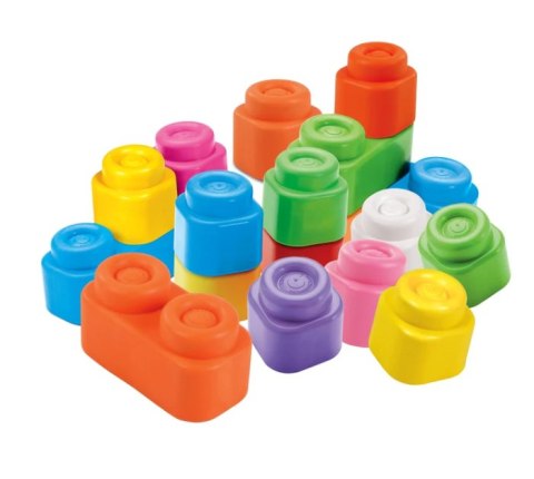 Clemmy Kolorowy Zestaw Woreczek 40 Miękkich Klocków Clementoni 17878 Clementoni