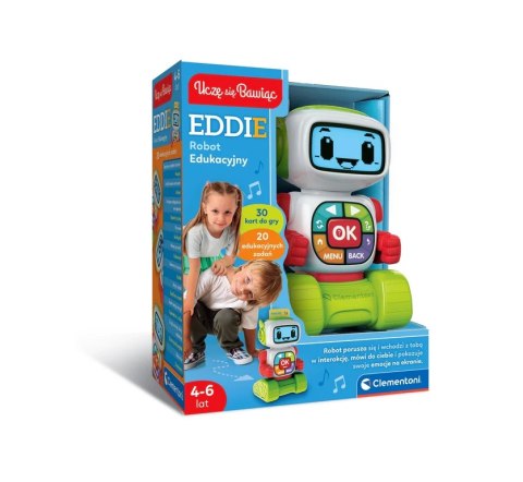 Edukacyjny Robot Eddie Język Polski Uczę się Bawiąc Clementoni 50411 Clementoni