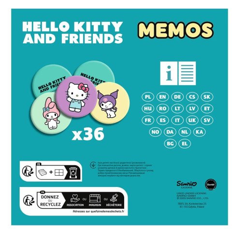 Gra dla dzieci Memos Hello Kitty Trefl 02898 Trefl Gry