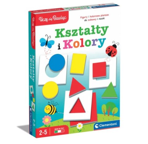 Gra edukacyjna Kształty i Kolory Uczę się Bawiąc Język Polski Clementoni 50764 Clementoni