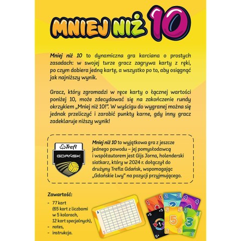 Gra karciana Mniej niż 10 Trefl 02880 Trefl Gry