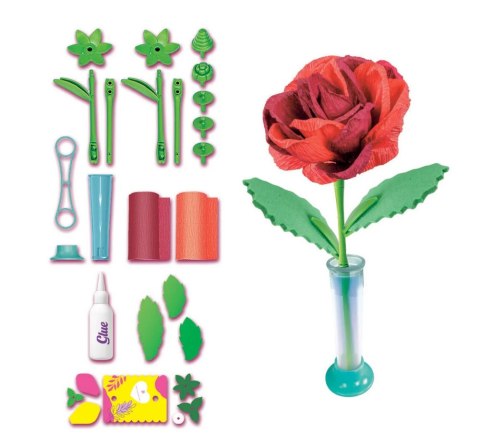 Idea Art Zestaw Kreatywny Mini Fabryka Kwiatów Róża Clementoni 18168 Clementoni