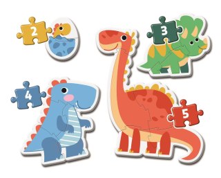 Moje Pierwsze Puzzle 2-3-4-5 DINOZAURY Clementoni 20834 Clementoni