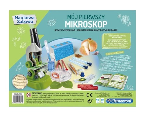 Naukowa Zabawa Mój Pierwszy Mikroskop Język Polski Clementoni 50071 Clementoni