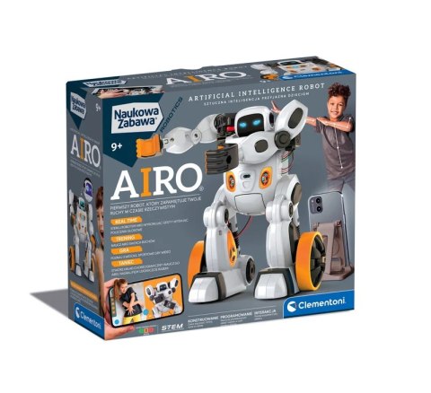 Naukowa Zabawa Zestaw Robot Airo Język Polski Clementoni 50819 Clementoni