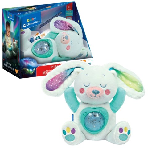 Projektor Przytulanka Arktyczny Króliczek Zorza Polarna Clementoni 17594 Clementoni