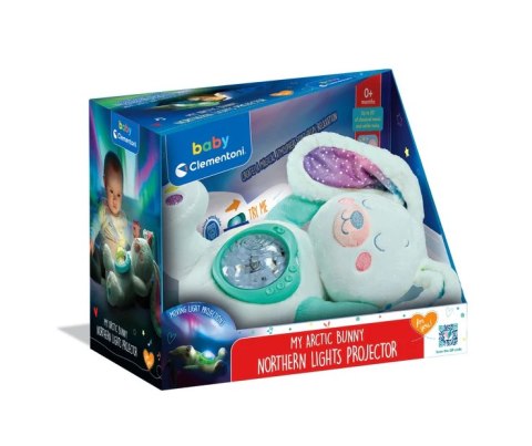 Projektor Przytulanka Arktyczny Króliczek Zorza Polarna Clementoni 17594 Clementoni