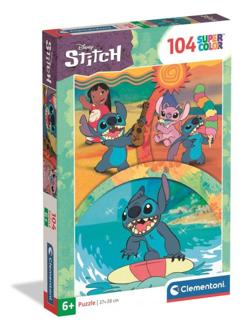 Puzzle 104 Super Color DISNEY STITCH Clementoni 25042 Clementoni