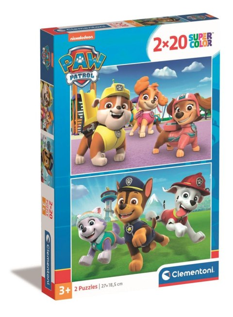 Puzzle 2x20 Super Color PSI PATROL Clementoni 24800 Clementoni