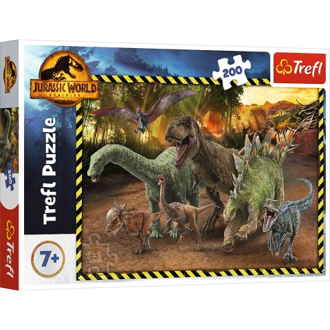 Puzzle - 200 - Dinozaury z Parku Jurajskiego - Jurassic World - Trefl 13287 Trefl Puzzle