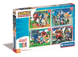 Puzzle 4w1 Super Color SONIC Clementoni 21522 Clementoni