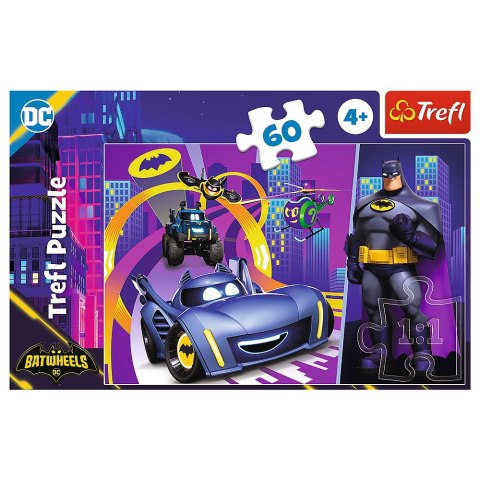 Puzzle - 60 - Batman i jego pojazdy - Trefl 17400 Trefl Puzzle