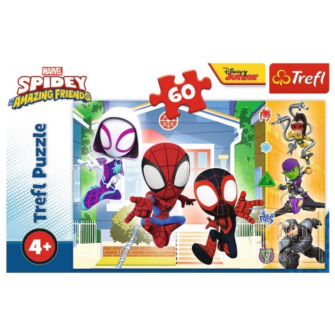 Puzzle - 60 - W świecie Spiday'a - Trefl 17371 Trefl Puzzle