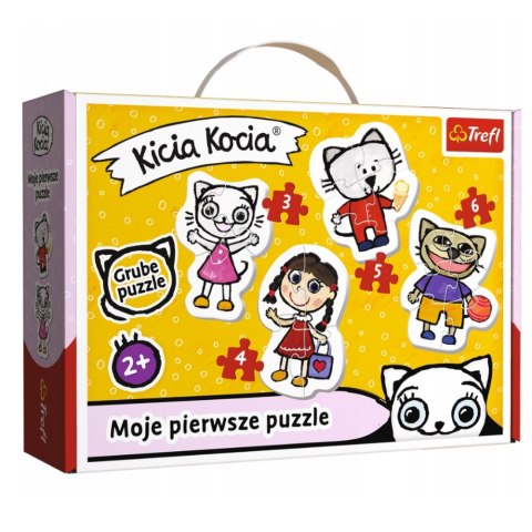 Puzzle - Baby Classic - Wesoła Kicia Kocia - Trefl 36088 Trefl Puzzle