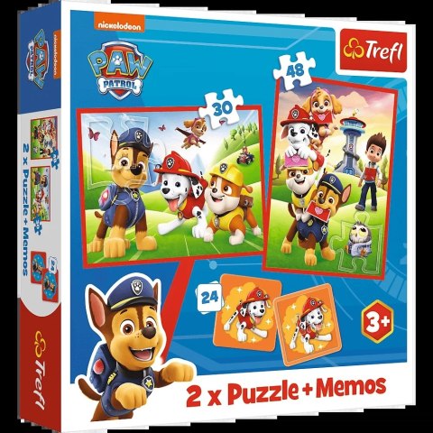 Puzzle + MEMOS - 2w1 (30,48) - Psia ekipa w akcji - Psi Patrol - Trefl 93337 Trefl Puzzle