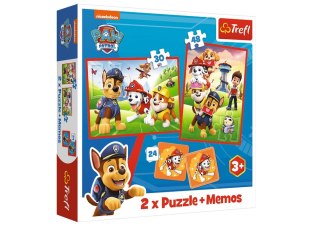 Puzzle + MEMOS - 2w1 (30,48) - Psia ekipa w akcji - Psi Patrol - Trefl 93337 Trefl Puzzle
