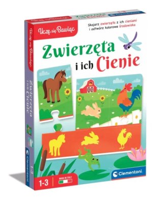 Puzzle Zwierzęta i Ich Cienie Uczę się Bawiąc Język Polski Clementoni 50762 Clementoni