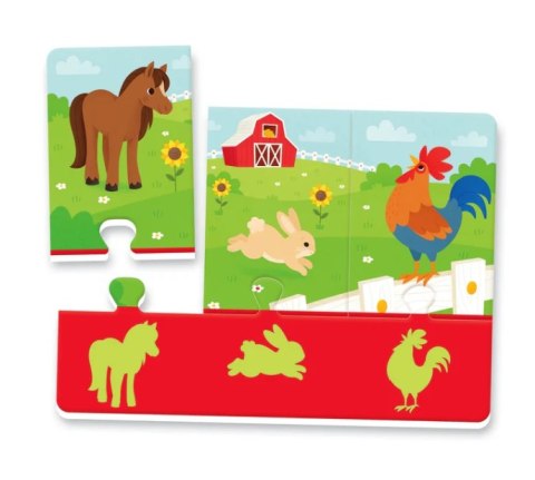 Puzzle Zwierzęta i Ich Cienie Uczę się Bawiąc Język Polski Clementoni 50762 Clementoni