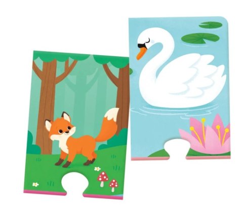 Puzzle Zwierzęta i Ich Cienie Uczę się Bawiąc Język Polski Clementoni 50762 Clementoni