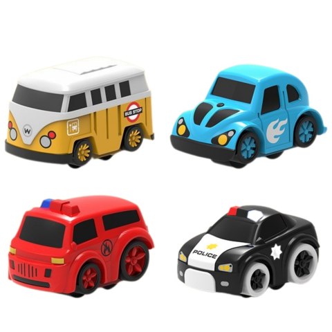 Tor Przeszkód Interaktywny Parking Dla Dzieci Cztery Autka LEAN Toys