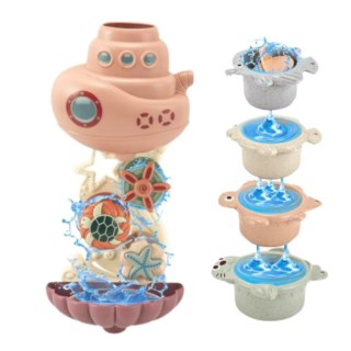 Zabawki Do Kąpieli Statek Podwodny Kubeczki Przyssawki 9el LEAN Toys