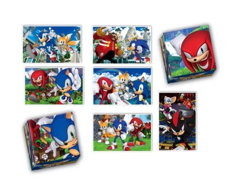 Zestaw Edukacyjny Puzzle Memo Klocki SONIC Clementoni 18318