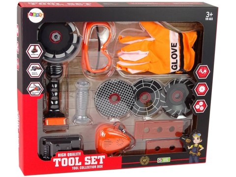 Zestaw Majsterkowicza Szlifierka Na Baterie Akcesoria LEAN Toys