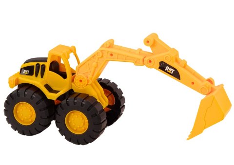 Zestaw Maszyn Budowlanych Koparka Wywrotka Ruchome Żółty LEAN Toys