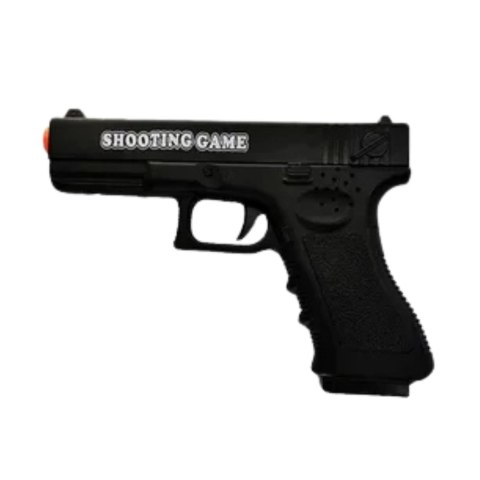 Zestaw Pistolet Laserowy Z Tarczą Gra Strzelecka Światła Dźwięki LEAN Toys
