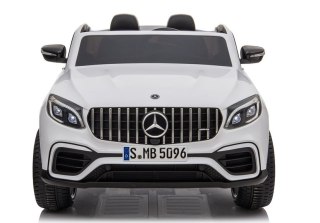 Auto na Akumulator Mercedes GLC 63S Dwuosobowy Światła LED MP3 Biały