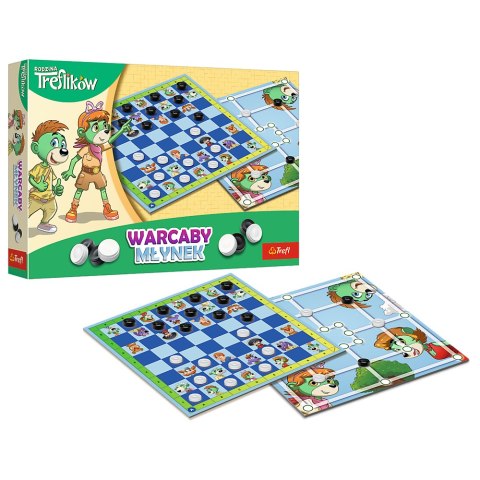 Gra planszowa Warcaby i Młynek Rodzina Treflików Trefl 02658 Trefl Gry