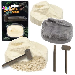 Zestaw Archeologiczny Wykopaliska Kamień z Dinozaurem Figurka Narzędzia