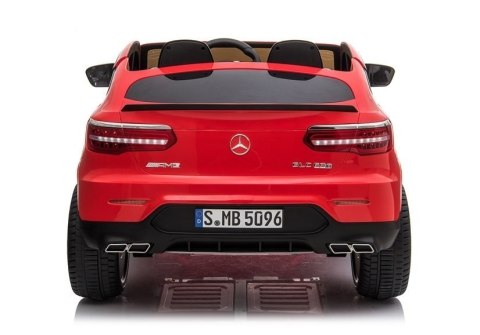 Auto na Akumulator Mercedes GLC 63S Dwuosobowy Światła LED MP3 Czerwony