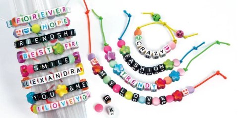 Crazy Chic Zestaw Koralików Bransoletki z Wiadomością Clementoni 18640 Clementoni