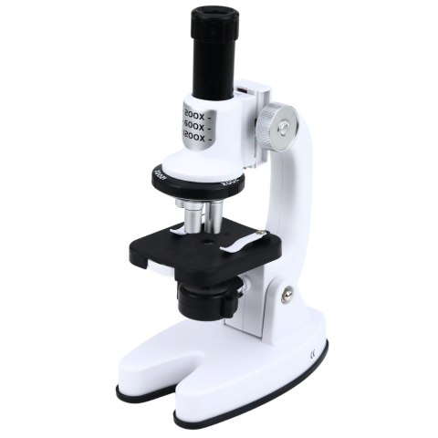 Mikroskop Zestaw Edukacyjny Dla Dzieci Zoom 1200x Akcesoria Biały LEAN Toys