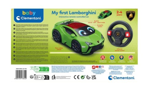 Moje Pierwsze Interaktywne Zdalnie Sterowane Autko Lamborghini Huracan Clementoni 17845 Clementoni