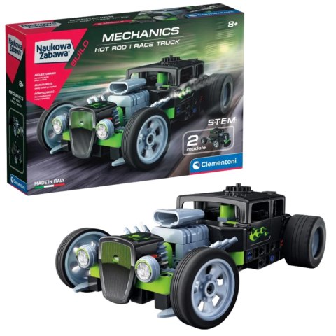 Naukowa Zabawa Klocki Laboratorium Mechaniki Hot Rod i Race Truck Język Polski Clementoni 50792 Clementoni