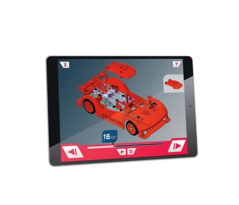 Naukowa Zabawa Klocki Laboratorium Mechaniki Samochód Wyścigowy Endurance Czerwony Język Polski Clementoni 50248 Clementoni