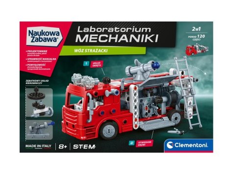 Naukowa Zabawa Klocki Laboratorium Mechaniki Wóz Strażacki Język Polski Clementoni 50245 Clementoni
