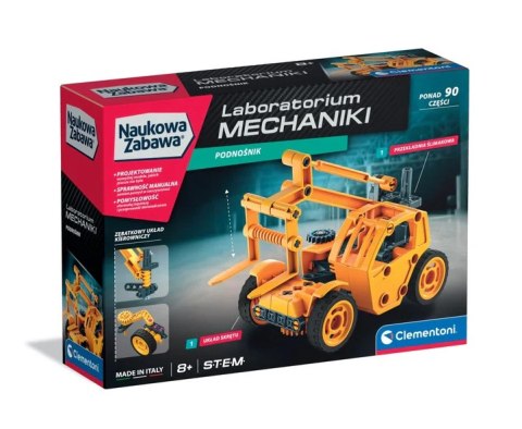 Naukowa Zabawa Laboratorium Mechaniki Podnośnik Teleskopowy Język Polski Clementoni 50250 Clementoni