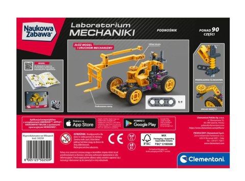 Naukowa Zabawa Laboratorium Mechaniki Podnośnik Teleskopowy Język Polski Clementoni 50250 Clementoni