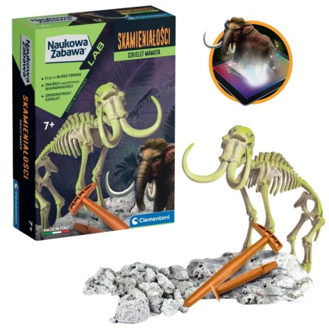 Naukowa Zabawa Skamieniałości Szkielet Mamuta Język Polski Clementoni 50859 Clementoni