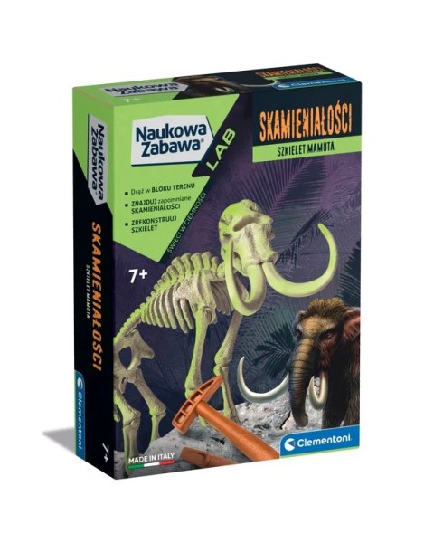 Naukowa Zabawa Skamieniałości Szkielet Mamuta Język Polski Clementoni 50859 Clementoni