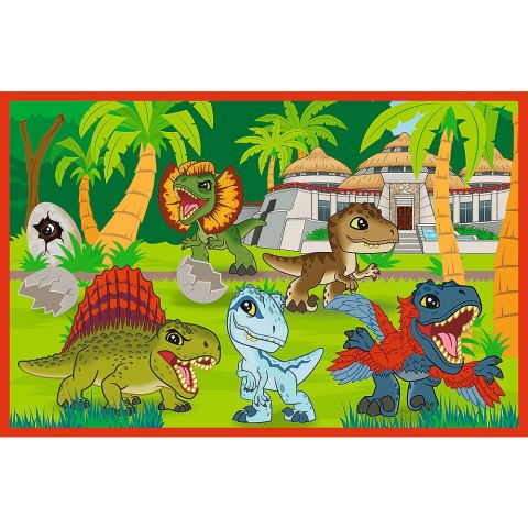 Puzzle - 2x24 - Małe dinozaury - Universal Jurassic World - Trefl 34437 Trefl Puzzle