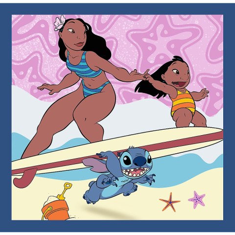 Puzzle - 3w1 (20, 36, 50) - Czas ze Stitchem - Lilo and Stitch - Trefl 34896 Trefl Puzzle