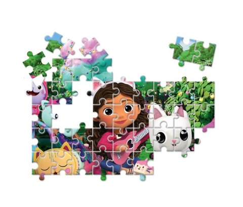 Zestaw Edukacyjny Puzzle Memo Klocki KOCI DOMEK GABI Clementoni 18319 Clementoni
