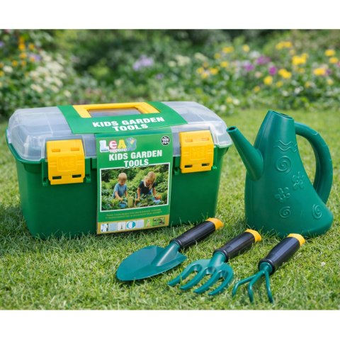 Zestaw Małego Ogrodnika w Walizce Narzędzia Ogrodowe Dla Dzieci 6 el. LEAN Toys