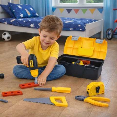 Zestaw Narzędzia w Skrzynce Wkrętarka Na Baterie Akcesoria 23 el. LEAN Toys